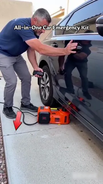 Electric jack + impact wrench + air pump in one kit. Everything you need for fast tire changes. Built for real emergencies. #VEVOR #ElectricCarJack #CarEmergencyKit #TireChange #AutoTools #RoadsideEmergency #CarRepair #GarageTools #toolcomparison