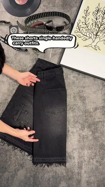 I need this pair for my summer rotation. #jorts #streetwear #summerfits #outfitinspo #tiktokshop 