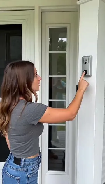 With this doorbell, I'm no longer afraid of losing the express delivery#VideoDoorbell #SmartHome #HomeSecurity #DoorbellCamera #HomeSafety ml-0521-1-cmx 