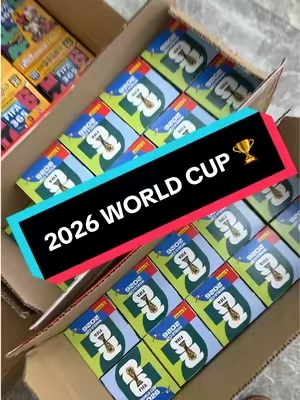 Boxes now available from the 2026 world championship of stickers! #worldcup2026 Y #panini #paninicromos #lamine #worldcupfinal 