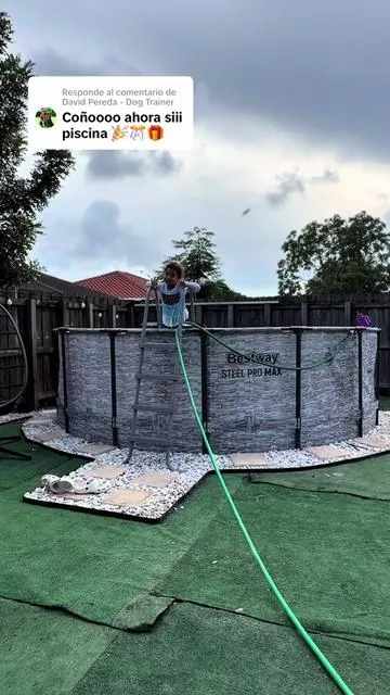 Respuesta a @David Pereda - Dog Trainer Bestway Steel Pro MAX 14'x48" Round Above Ground Swimming Pool with Pump & Cover##tiktokshopcreatorpicks##summervibes☀️##piscinaemcasa##bestway##pool@@Spreetail