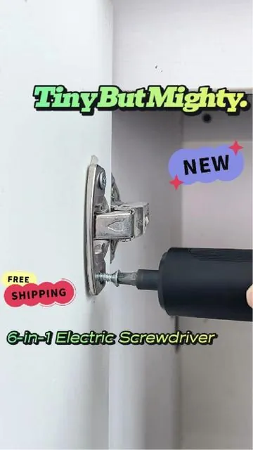 Why use so much force when power can do it for you? ⚡🔧 This 6-in-1 electric screwdriver is compact, powerful, and super easy to use. #seesenewarrivals #newarrivals #fatherdaygift #electricscrewdriver #diytools 
