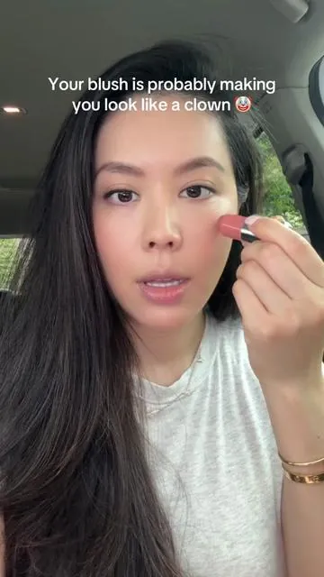 Jokes aside, blush blindness is real, I have it too but ever since I switched to a shade that actually flatters my skin tone and doesn’t look so bright pink, it just elevates my look. @TIRTIR Inc. #blush #blushhack #blushtrend #blushstick 