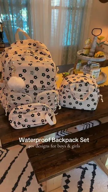 Go ahead and think ahead for next school year! It'll be here before you know it #backpack #backpackset #kidsbackpack #schoolbackpack #waterproofbackpack 