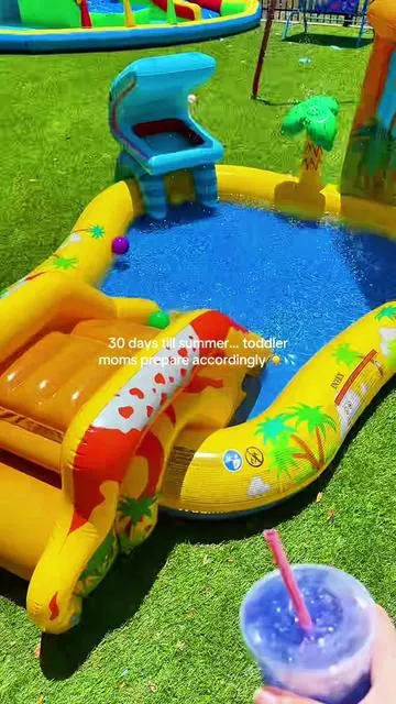 Toddler summer activities that actually keep little kids busy ☀️#tiktokshopmemorialday #SummerVibes #kiddiepool #toddlerpool #toddlermom 