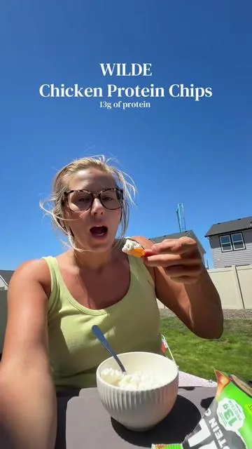 Grap the variety pack on TikTok! Chicken chips are the best! #protein #proteinsnack #chickenchips #proteinsnacks #chips 