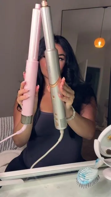 Battle of the airwraps🤨  #airwrap #ukliss #uklisshair #blowout #review 