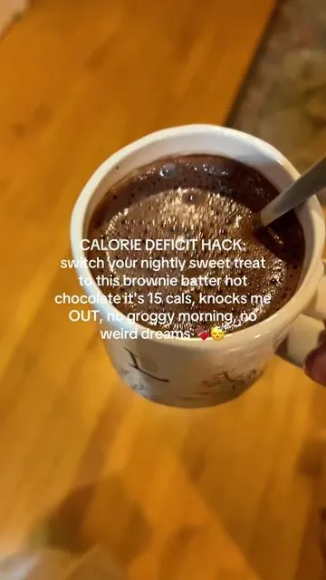 hot chocolate sleepy girl mocktail 😮‍💨