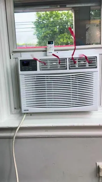 12000 Btu de potencia tiene este aire acondicionado para ventana está genial #aireacondicionado#garvee #summerdeals#tiktokshop #creatorsearchinsights 
