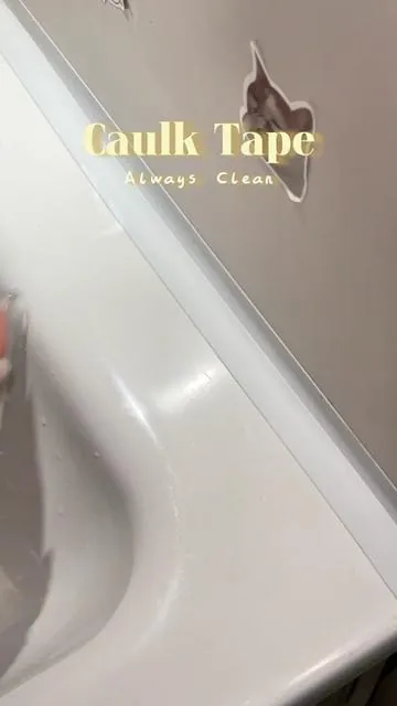 A product to repair sinks, toilet…#Lifehack #caulktape #CleanTok #bathroom #tiktokshopstockup 
