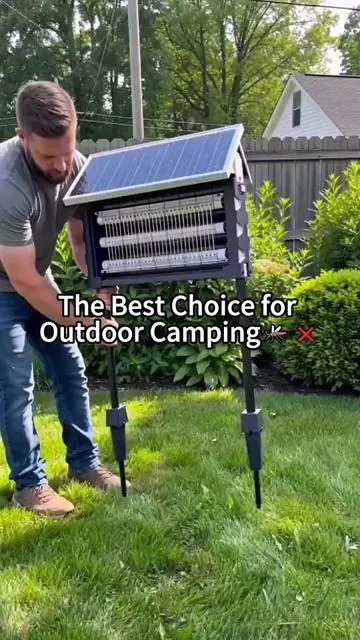 The Lamock problem?Try using a solar powered mosquito killer lamp.#SummerVibes#fathersdaygift #campingessentials #mosquito #protection  
