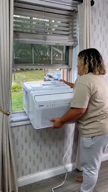 3-minute installation full-room cooling in 5 minutes#ac #midea #summer #tiltokshop #tiktokmademebuyit 