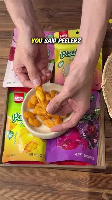 Late-night snacks.😍🍭#snack #gummies #tiktokshop #peelablegummy #candy 
