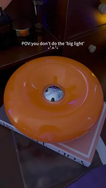 for all my overstimulated girlies, this is the one ✨ perfect cozy vibes because we don’t do the big light over here 👈🏼 adult money well spent, grab yours for some of that *•dopamine decor•* #donutlamp #ambientlight #dopaminedecor #cozy #interiordesign