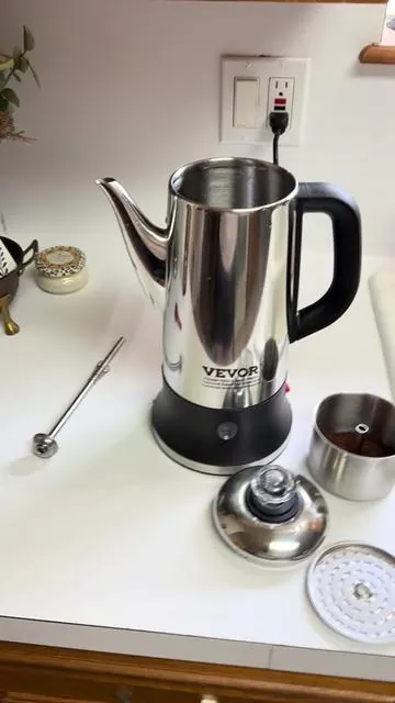 Stainless Steel Purculator Coffee Maker#tiktokshopfinds #coffeemaker #summervibes #tiktokmademebuyit @VEVOR Store 