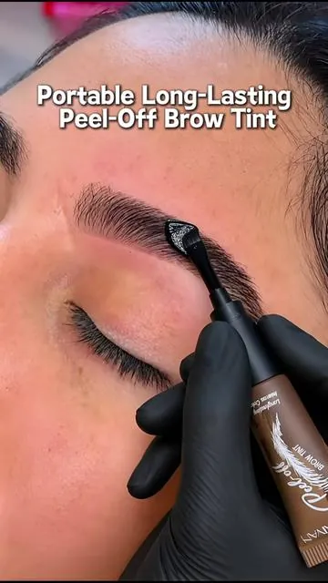 Too scared to get microblading? This waterproof brow tint gives the same effect without the expensive appointments.#BrowTint #PeelOffBrows #WaterproofMakeup #NoMakeupLook #TikTokMadeMeBuyIt 