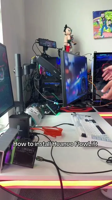 How to install Huanuo FlowLift #huanuo #monitorarm @HUANUO 