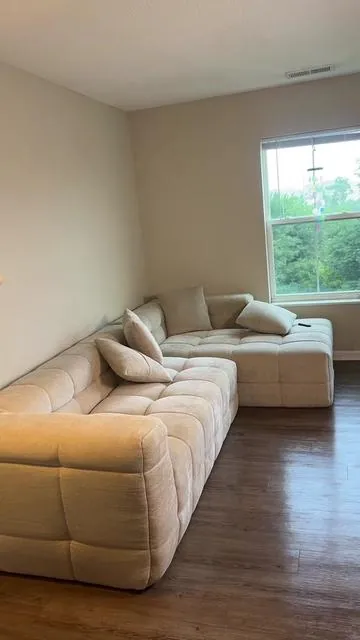 Juego de salas diferentes y comodos#chenillebonelesscouchwithshapedchaisecomfymodularsectionalsofa#sofaseccionalchenille#tiktokshophome 