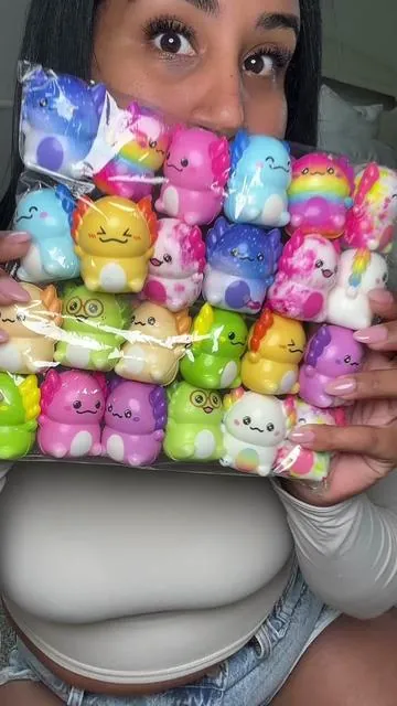 24pcs Axolotl Slow Squishy Toys Soft Stress Relief Fidgets Toys for Kids Boys Girls Party Favors Novelty Prizes#tiktokshopmemorialday #tiktokshopstockup #Summervibes #squishy #squishmallow 