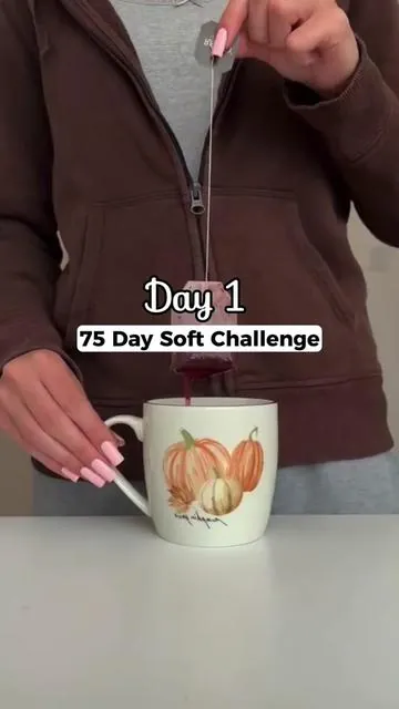 Start your 75-day glow up with the 75 Soft Challenge journal #75softchallenge #75soft#selfimprovement#healthyhabits#habittracker 