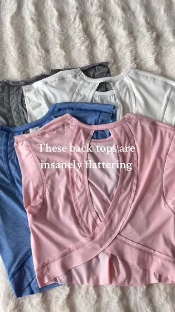 Lightweight,breathable and actually cute#tops#athletictops #hollowback#looseoutfit #gumtop #sportwear#tiktokshopmemorialday #spotlightfinds 