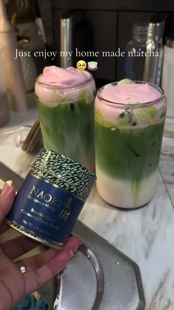 @Naoki Matcha USA it’s so good🥹🥹  #matchapowder #naoki #strawberrymatcha #naokimatchapowder #homemadematcha 