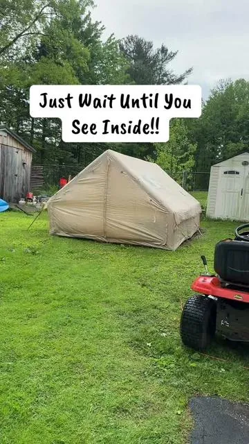 This inflatable tent completely changed how we doing camping.  #glamping #inflatabletent #tentcamping #seasonalcamping #tentreview 