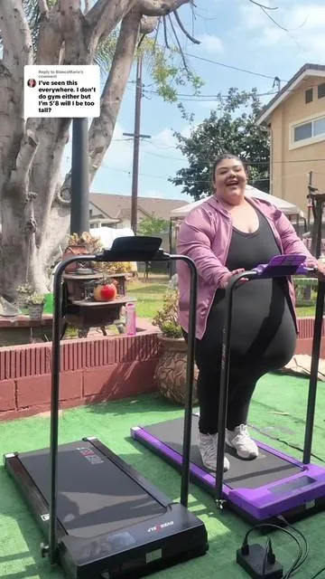 Replying to @BlancaMarie I hope this video helps 🫶🏽If you guys have any other questions feel free to ask we don’t mind at all 💛☺️ #treadmill #plussizeedition #motivation #walkingpad #workingout 