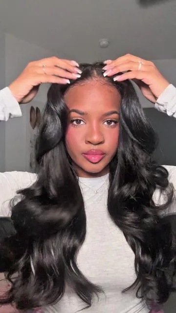 Gotcha, didn’t I? Issa V-Part! 🤭 @celiehair @Celie Hair Store #vpartwig #yakibody #celiehair #Summervibes #vpartwig 