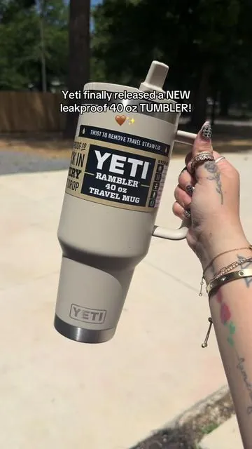 Yeti did it with this new tumbler drop! Leakproof 40 oz tumbler. Perfect tumbler for vacations @YETI #leakprooftumbler #yetitumbler 