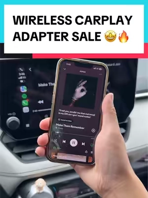 This adapter is a gamechanger! #carplay #carplayadapter #wirelesscarplay #tiktokshopcreatorpicks #tiktokshopdealsforyoudays 