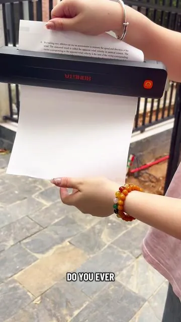 It connects via Bluetooth for wireless printing and never needs ink!#wirelessprinter #thermalprinter#portableprinter #giftforher #fyp