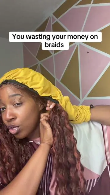 Stop wasting your money on boho braids if you not going to take care of them. #braidbonnet #braidbonnet #bohoknotlessbraids #summervibes #dealsforyoudays 