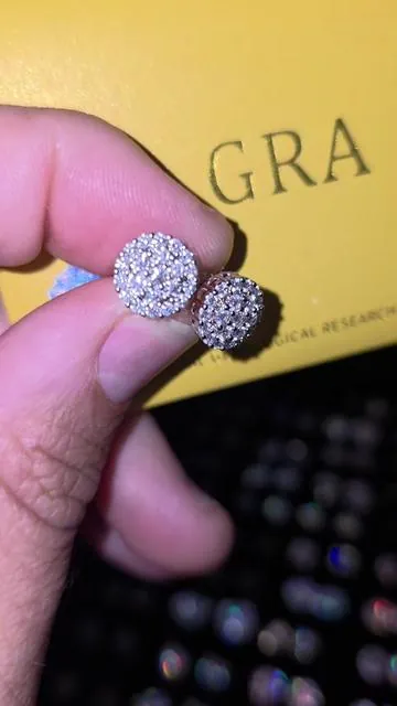 Moissanite Earrings ✅️  #moissanite #earrings #jewelry #summervibes 