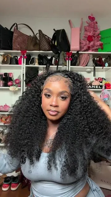 if anyone asks whats my fav go to wig🫦🫰🏾😍 #brownskinmami #africanbraidingshop #braids #halfwig 