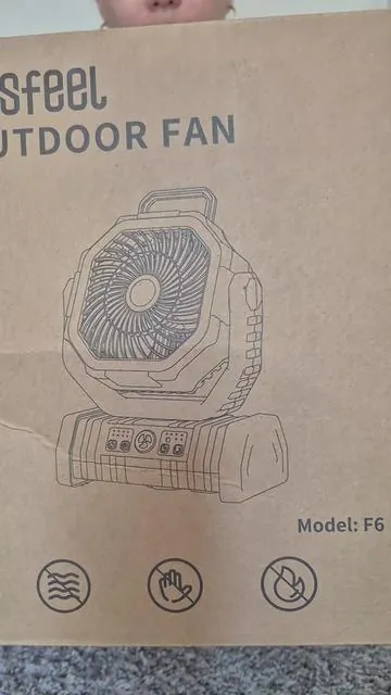 Ventilador de camping recargable con batería de 20000 mAh y luz LED - Gancho giratorio de 360°, opción de doble motor, ventilador de emergencia portátil para acampar al aire libre, diseño moderno, fácil de transportar#funnyvideo #fyp #familiafeliz #oficialtiktok 