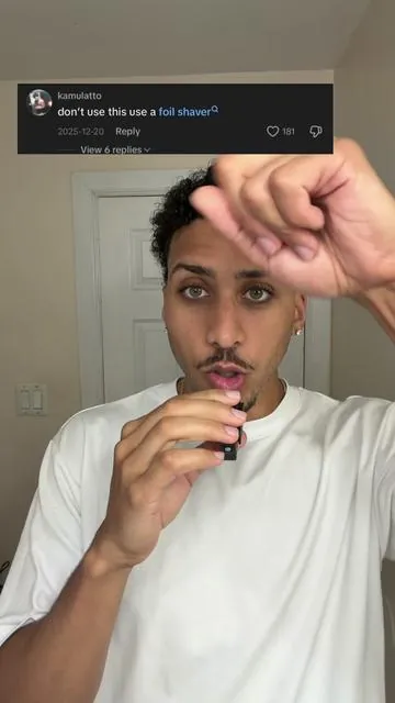 use a foil shaver
