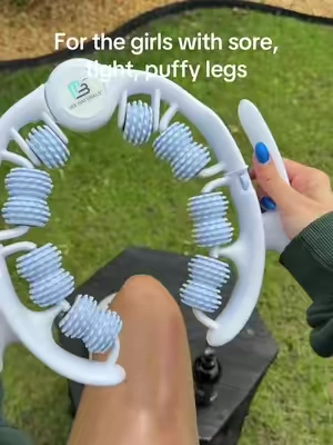 This feels SO good on tired, puffy legs #legmassage #massage #smoothlegs #lymphaticdrainage 