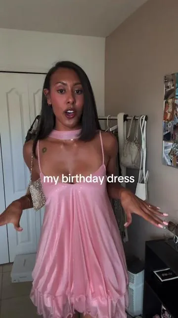 💗🫦🧚🏽👸🏽✨ #minidress #springdress #ootd #fashiontok #birthdaydress  @Cider 