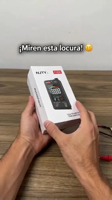 Multímetro digital Njty T3, multímetro de rango automático, mide voltaje y resistencia, recargable con detección de cable vivo #smartwatch #preblackfridayméxico #redmi #smarttv #blackfridayentiktokshop😍💞😍😍 #licuadoraelectrica #accesoriosmusthave #flashlight #autoelectricaltools #technewproduct