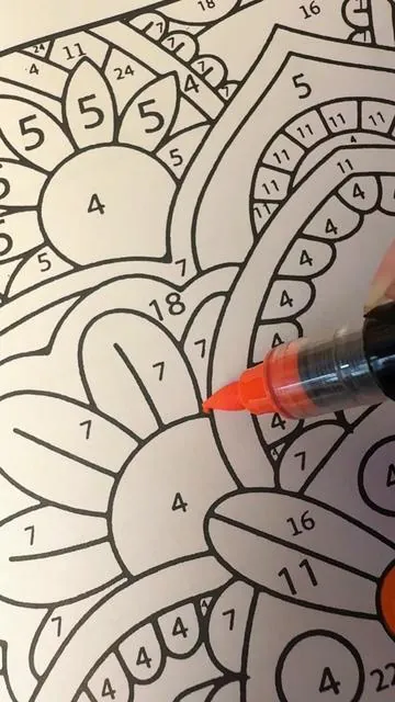 Relaxing time 🧘🏻‍♀️✨ #fyp #viral #paratii #colorbynumber #coloringbook 