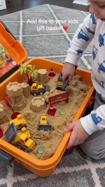 🔥Let your kids off-screens! No mess anymore😍#StressReliefToy #sensorytoy #sensorytoysforkids #sandbox #sandtoys 