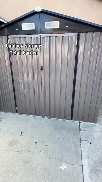 Outdoor storage Metal garden #tiktokshopcreatorpicks #tiktokshopmemorialday #outdoorstorage #storage #homeimprovement 
