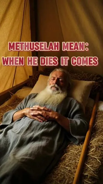 Methuselah mean:When he dies it shall comes!😳😳⚠️⚠️😨😨🔥🔥#christiantiktok #flood #godisgood #history #jasxzx260522L3