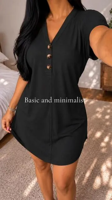 So simple #womendress #shortsleeve #shirtdress #womensfashion #tiktokshopmademebuyit 