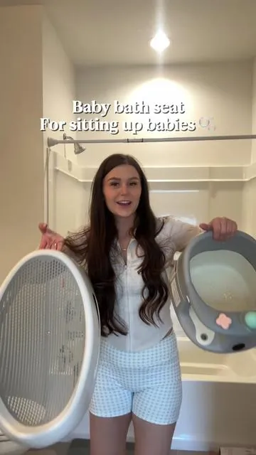 The best upgrade for sitting up babies! It’s super affordable and I love all the safety features! Go check it out! #bathseat #bathtime #bathseatforbabies #babymusthaves #babymusthaveproducts 