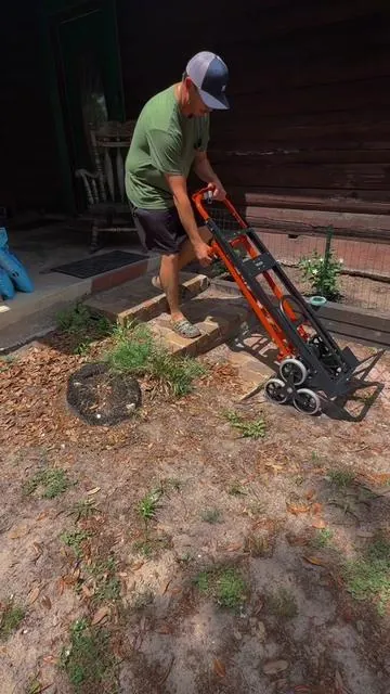 This 3 in 1 Cart made by @VEVOR Outdoor Store is great for any stairs or steps. Also great for moving furniture and heavy loads #vevor #stairclimber #cart #tiktokshopcreatorpicks #homeupgrade 