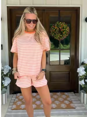 One of my favorite casual sets for summer! This one is such a good look for less! The best quality and so cute and easy #tiktokshopcreatorpicks #summerootd #casualset #matchingset #casualootd 