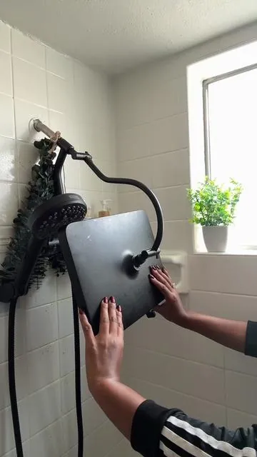 It’s a life changing shower 🚿 #Hibbent Upgraded 5-spray 13" Shower Head for Easy Reach, High Pressure Rainfall Showerhead Combo with 10-mode Handheld Spray, cUPC Certified ,12" Extension Arm, 4-way Diverter, 71" Hose, Showerhead Holder, Chrome outdoorfun summervibes#livewithhibbent 