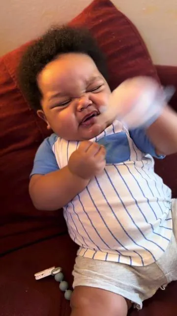He look so big with his teether 😭😭 #babyessentials #babymusthaves #teether #tiktokshopfinds 